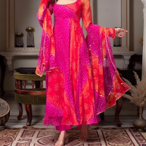 latest bandhani dress designs Bandhani