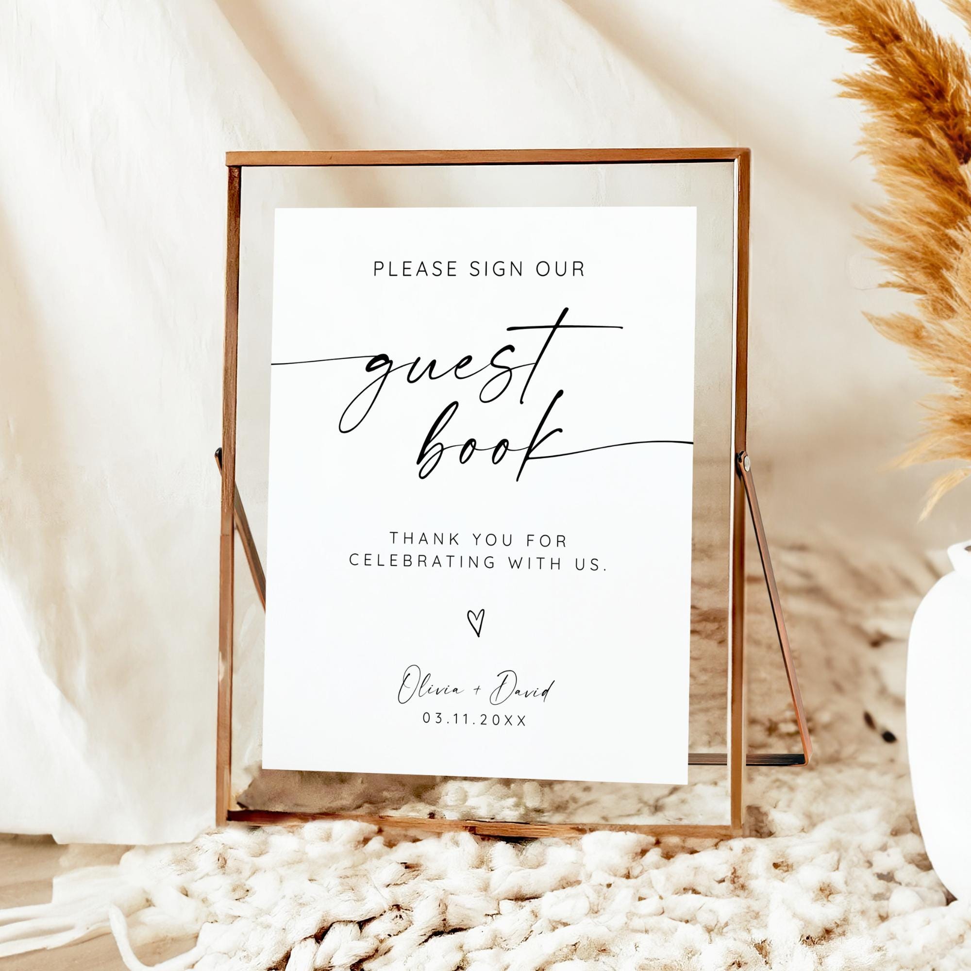 Wedding Guestbook Sign, Please Sign Our Guest Book, Guestbook Table ...