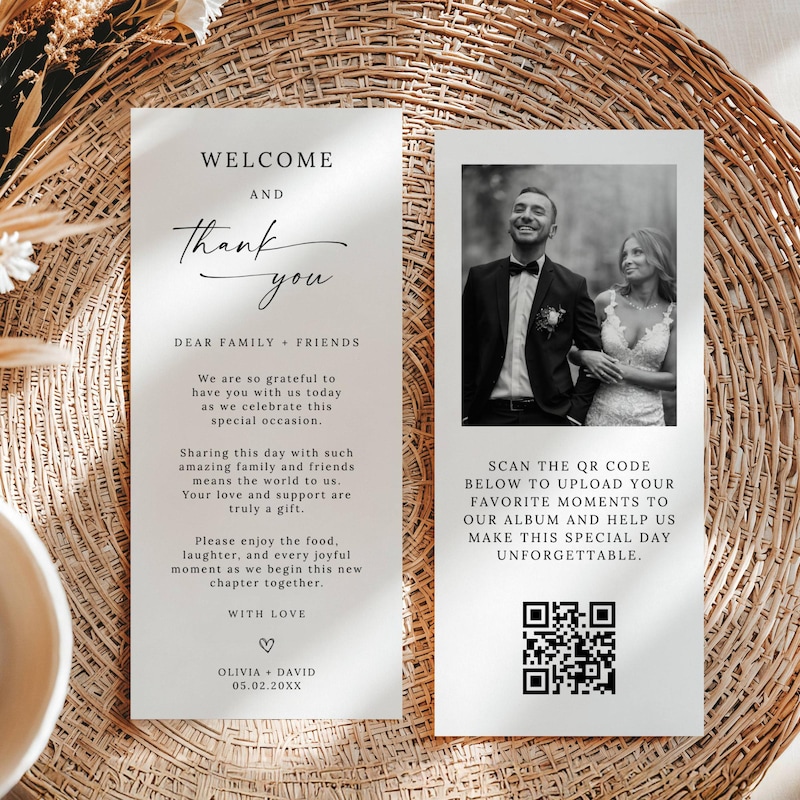Tischkarten mit qr code - Etsy.de