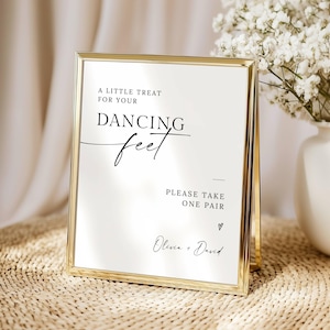 Dancing Feet Sign, Wedding Flats Sign, Simple Dancing Shoes Sign, Printable Dance Floor Sign, Modern Minimalist, Canva Editable Template
