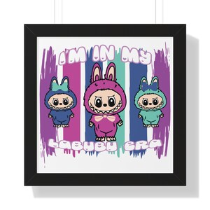 Framed Horizontal Poster with Cute Characters | Fun Nursery Decor, Kids Wall Art, Baby Shower Gift, Playroom Decoration, Colorful Artwork