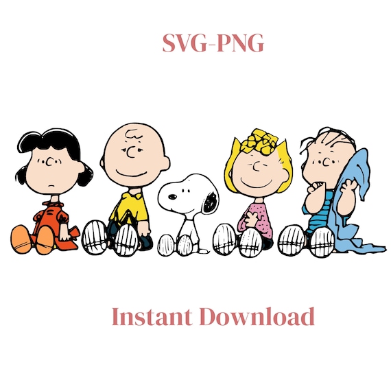 Snoopyy gang Svg / Charliee Brown Svg / Snoopyy Clipart / Peanutss Svg / Snoopyy Cricut / Snoopyy Silhouette/ Woodstock/Snoopyy Cook