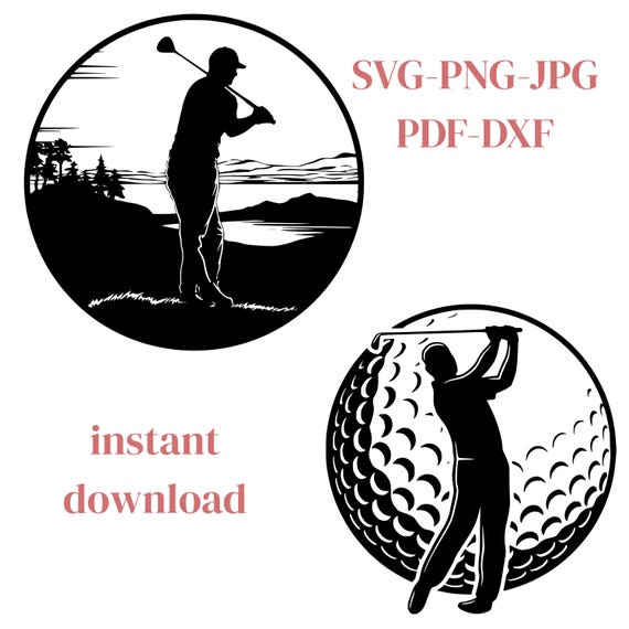 Golf svg, Golfing Svg, Golfing Design Svg, Golf logo, Golf ball svg, Golf vector, Golf Club Instant Download, Svg, Png, AI, Dxf #1