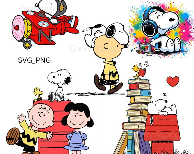 Cartoon Boy & Dog Hug Clipart | Retro Cute Friends Digital Download | Charlie Brown Inspired | Snoopy Style SVG PNG New