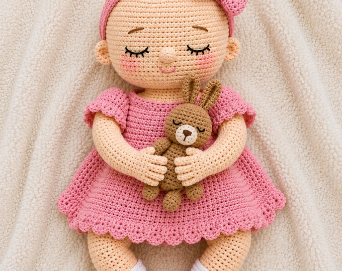 Amigurumi Pattern | Realistic Plush Doll | Beginner-Friendly | Instant Download