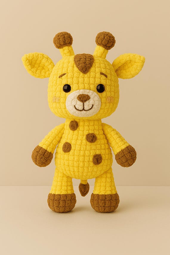 Beginner-Friendly Crochet Giraffe Amigurumi Pattern | Instant PDF Download