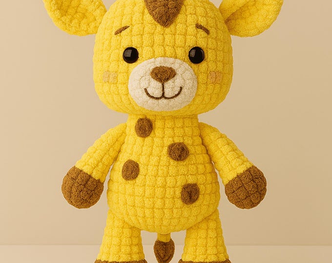 Beginner-Friendly Crochet Giraffe Amigurumi Pattern | Instant PDF Download