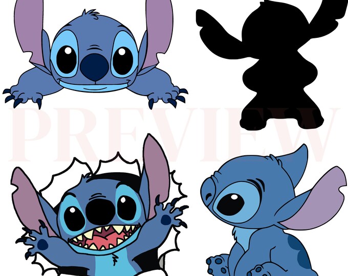 Adorable Blue Alien Character Clipart Set | Cute Cartoon PNG, SVG, JPG for Crafts, Stickers & Cricut Projects new