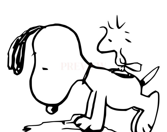 Cute  Beagle Dog  Outline SVG | Cricut, Cut File, Digital File - Instant Download Snoopy SVG Dxf, jpg , latest ,new , high resolution files