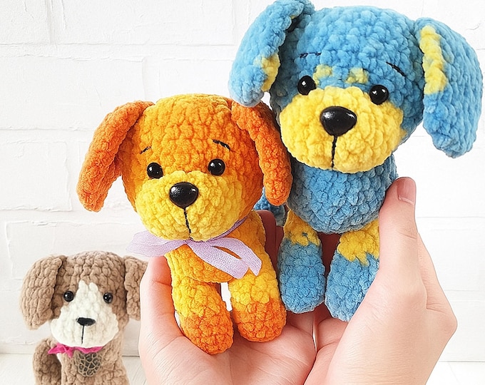Crochet Dog Pattern PDF • Amigurumi Plush Puppy Tutorial • Beginner Friendly Crochet Pattern (English)