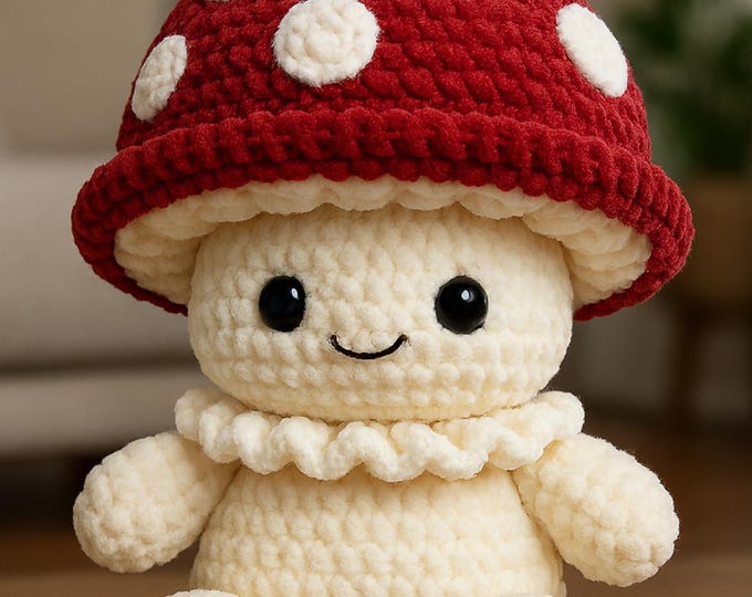 Mushroom Crochet Pattern | Realistic Amigurumi Plush | Instant Download
