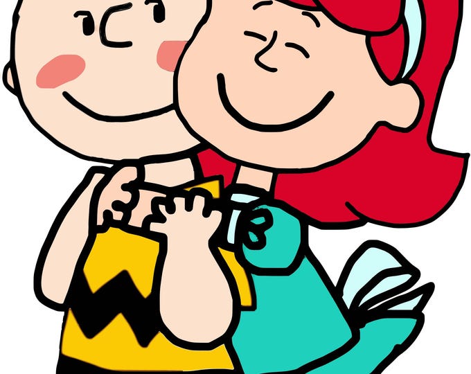 Cartoon Couple Sally and charli inspired  SVG PNG DXF Eps Pdf Jpg Cute Comic Inspired Digital Download | Cricut Silhouette Cut File