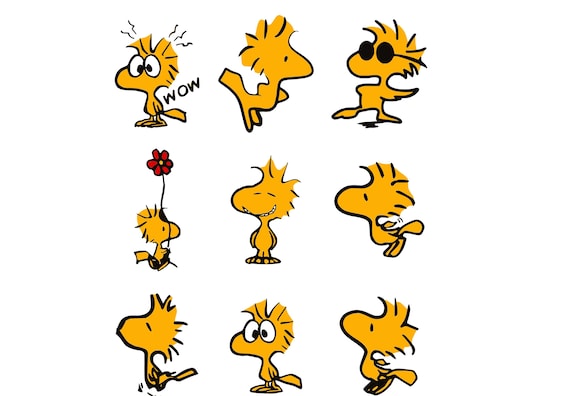 Cute Cartoon yellow Bird SVG – Silhouette & Cricut Compatible Cutting Files Bundle