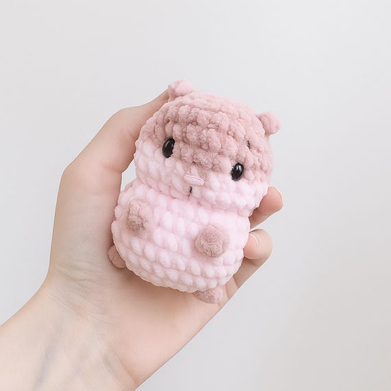 Amigurumi Hamster Crochet Pattern PDF, Mini Plush Toy Tutorial, Cute DIY Animal Softie, Easy Beginner Amigurumi Pattern, Instant Download