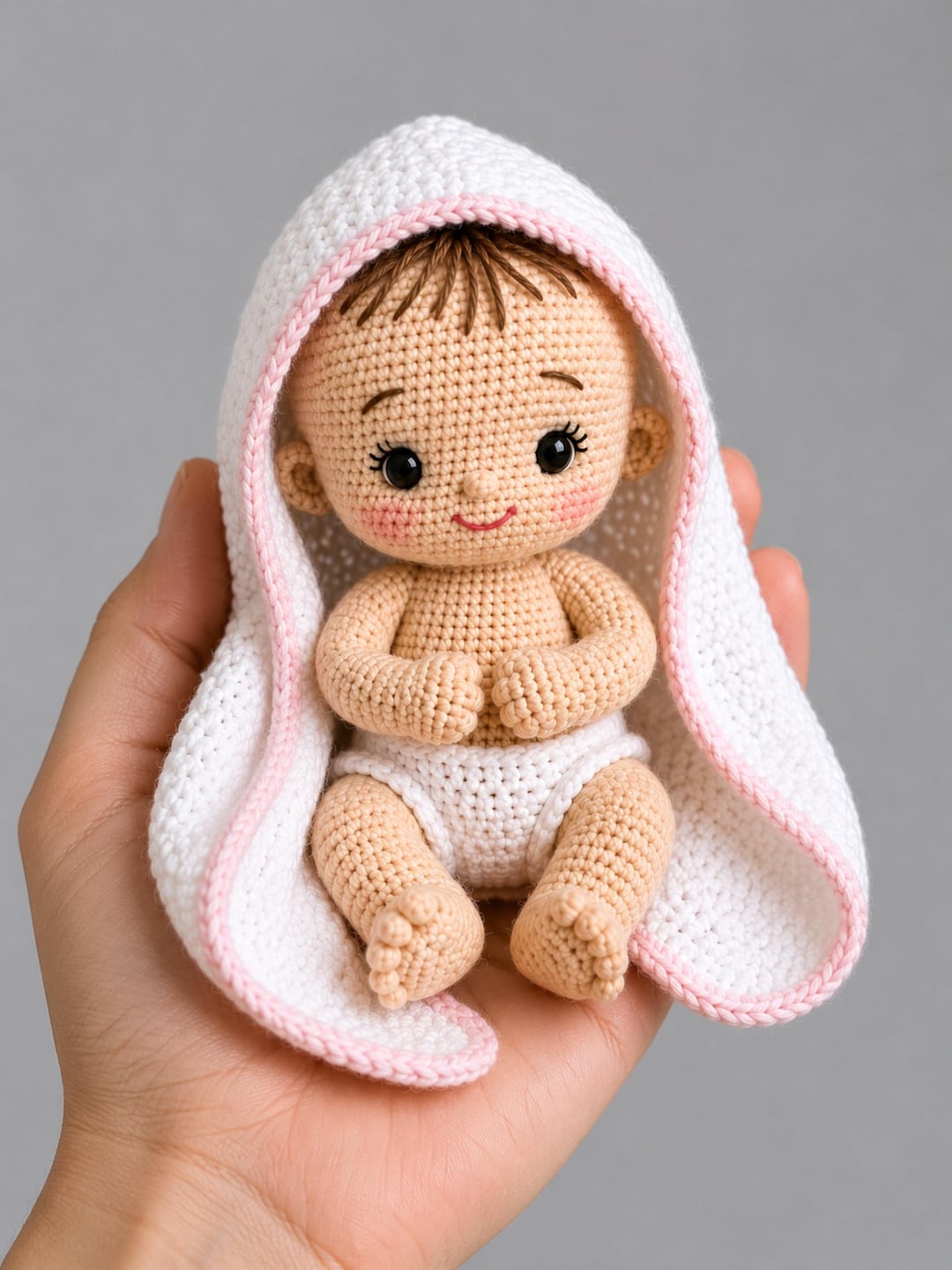 Baby Doll Crochet Pattern PDF English – Amigurumi Baby Doll With
