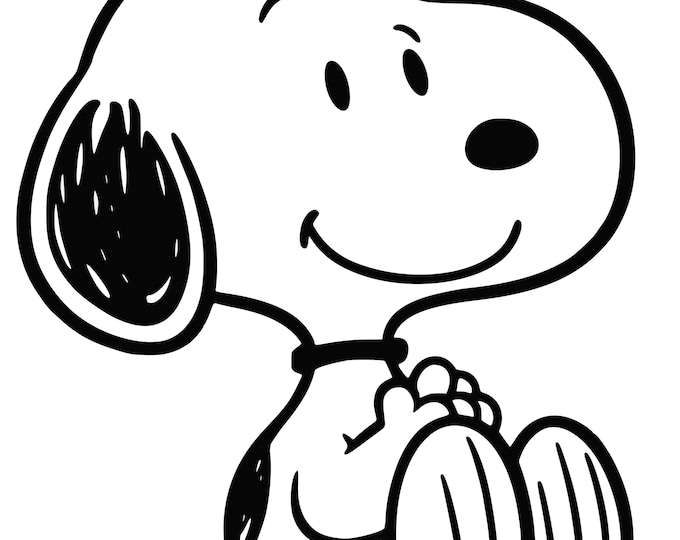 Cute Cartoon Beagle Dog with Red Bow Clipart | Adorable Puppy SVG PNG for Crafts & Stickers