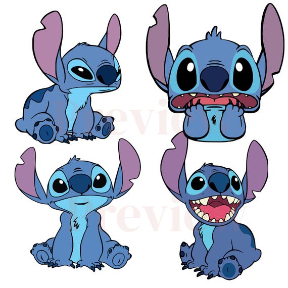 Adorable Blue Alien Character Clipart Set | Cute Cartoon PNG, SVG, JPG for Crafts, Stickers & Cricut Projects