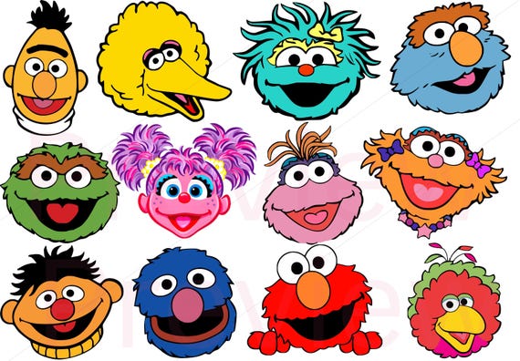 Colorful Monster Friends SVG Bundle – Birthday Clipart - Layered Cut Files for Cricut & Silhouette
