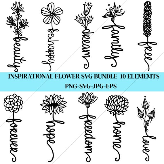 Inspirational Quotes SVG Bundle | Positive Affirmations