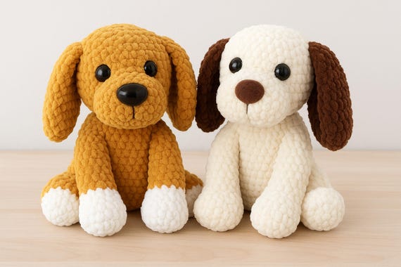 Crochet PATTERN dog, Amigurumi tutorial PDF in English, crochet puppy crochet pattern PDF Christmas gift Baby shower dog crochet pattern