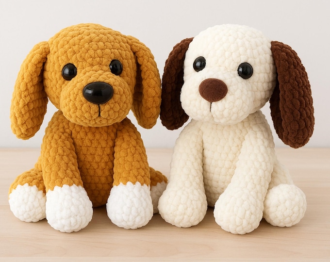 Crochet Puppy Pattern, Amigurumi Dog Tutorial (PDF)