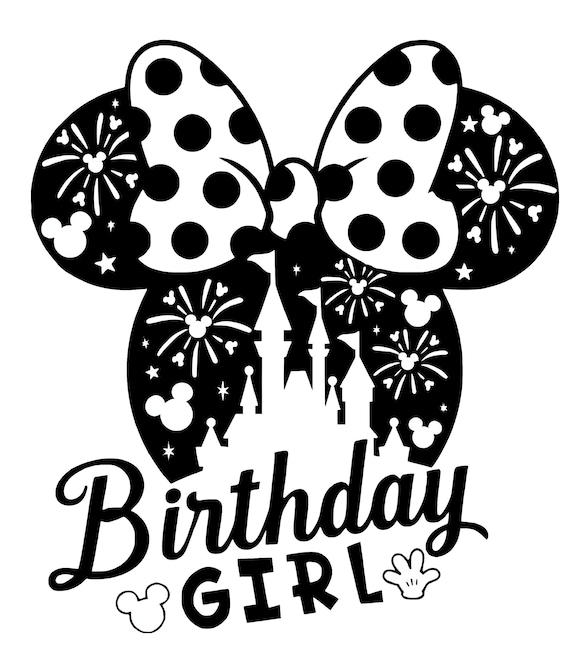 Disneylandd Minniee Mousee Birthday SVG, T-Shirt Design, Cricut Cut File, Instant Download, Disneyy Inspired, Gift For Girls