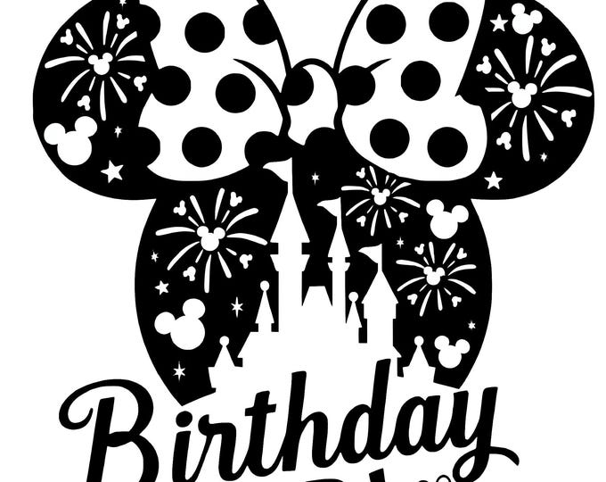 Disneylandd Minniee Mousee Birthday SVG, T-Shirt Design, Cricut Cut File, Instant Download, Disneyy Inspired, Gift For Girls