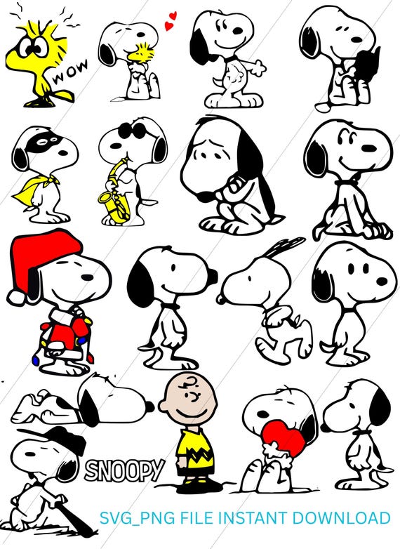 18  SVG/PNG Best Designs Bundle , Cute Cartoon Beagle Dog