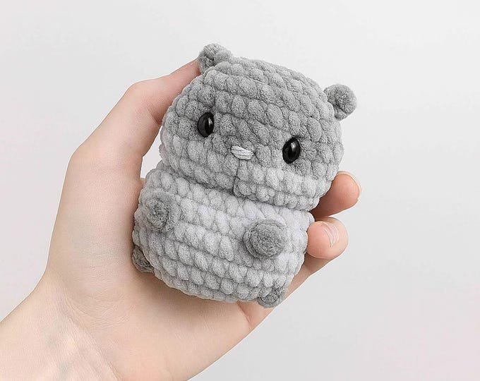 Amigurumi Hamster Crochet Pattern PDF, Mini Plush Toy Tutorial, Cute DIY Animal Softie, Easy Beginner Amigurumi Pattern, Instant Download