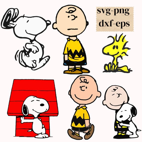 Snoopyy gang Svg / Charliee Brown Svg / Snoopyy Clipart / Peanutss Svg / Snoopyy Cricut / Snoopyy Silhouette/ Woodstock/Snoopyy Cook #1