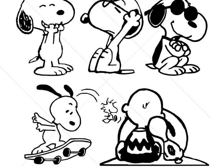 Cute Beagle Dog and Bird Friends SVG – Funny Cartoon Animals for Kids Crafts