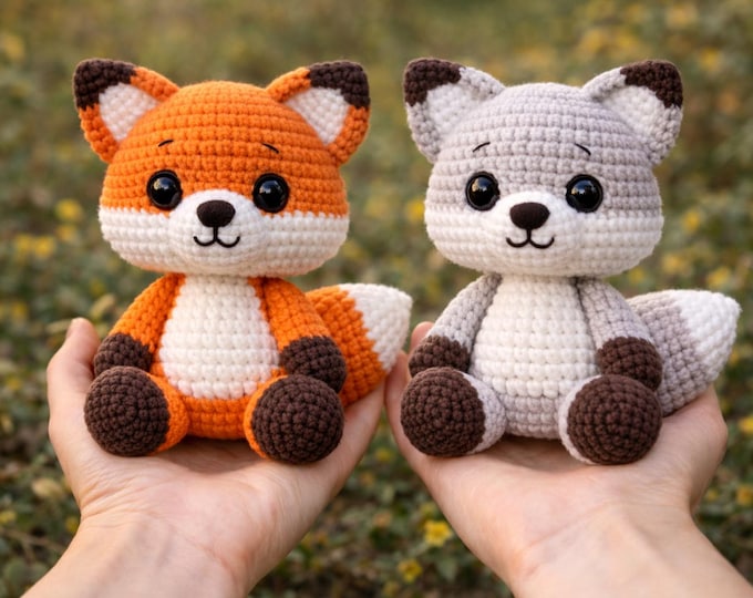 Forest Fox Amigurumi Crochet Pattern PDF, Cute Fox Plush Toy Pattern, Woodland Animal Crochet, Beginner Friendly Amigurumi Pattern