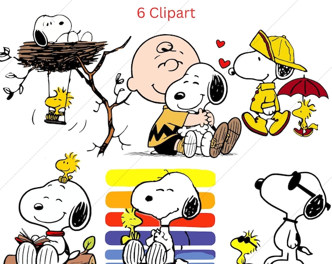Cartoon Boy & Dog Hug Clipart | Retro Cute Friends Digital Download | Charlie Brown Inspired | Snoopy Style SVG PNG New