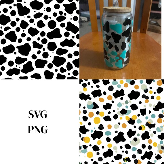Cow Print SVG – Seamless Cowhide Spot Pattern for Cricut, Silhouette | PNG, JPG Cut Files