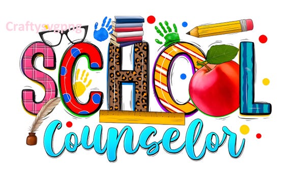 School Counselor Png, Western PNG, School Png, Teacher png, Pencil png, Sublimation Design, Digital Download, Western, Counselor Png
