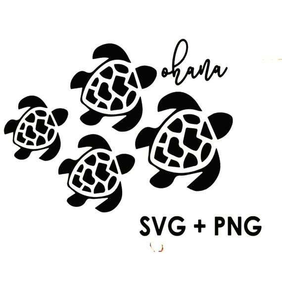 Aloha Ohana Turtle Hawaii SVG , PNG Turtles svg, Turtle svg, Ohana svg, Hawaii Water Ocean Sea Wave Cute Art Simple Pattern SVG