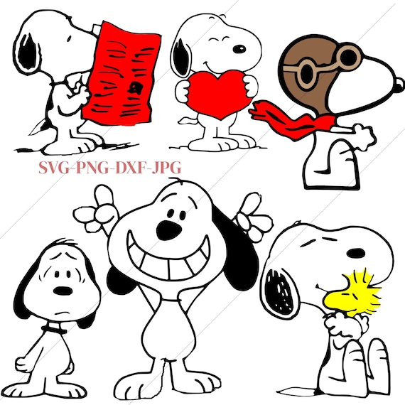 Snoopyy Svg / Snoopyy / Charlieee Brownn Svg / Snoopyy Clipart / Peanuttss Svg /  Snoopyy Silhouette/ Woodstockk/Snoopyy Cook/Dog SVG