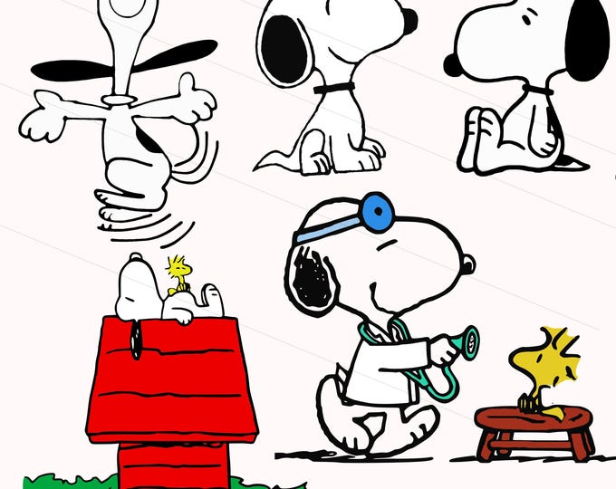 5 SVG/PNG  Best Designs Bundle , Cute Cartoon Beagle Dog