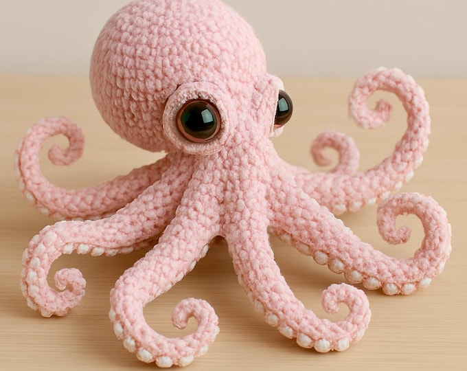 Mottled Octopus Crochet Pattern | Realistic Amigurumi Plush | Instant Download