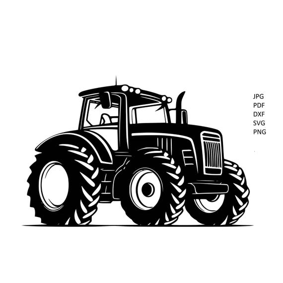 Giant Tractor SVG, Tractor Silhouette - Gift Digital Download File for Birthday and Special Occasions new
