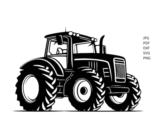 Giant Tractor SVG, Tractor Silhouette - Gift Digital Download File for Birthday and Special Occasions new