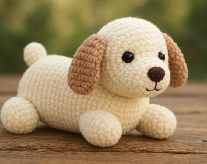 PDF Crochet Pattern Golden Retriever: Little Potato | Amigurumi Puppy | Amigurumi Dog pattern | ENGLISH Pattern