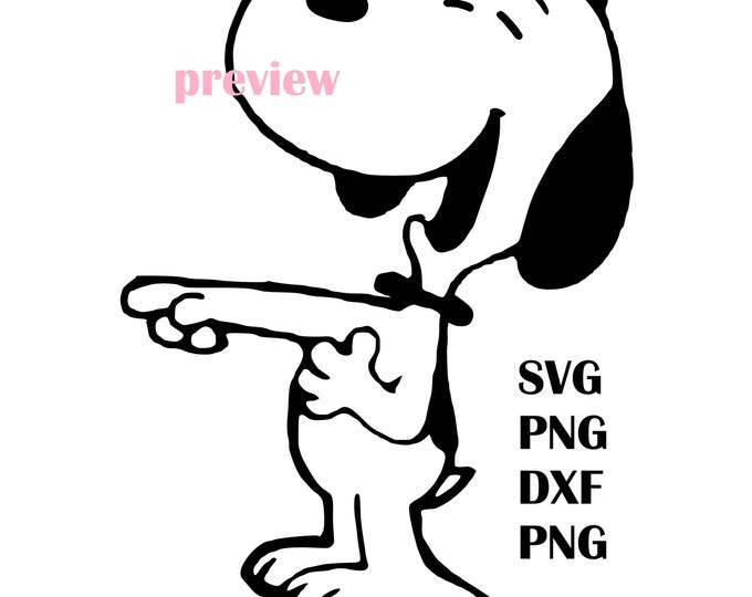 Laughing Cartoon Beagle Dog SVG PNG Clipart – Cute Comic Style Cut File – High Resolution Digital Download for Cricut Silhouette