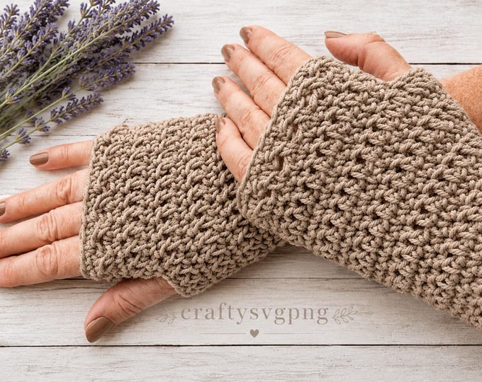 Fun Fingerless Gloves Crochet Pattern | Easy Crochet Mittens PDF | Women Fingerless Gloves | Winter Crochet Pattern | Instant Download