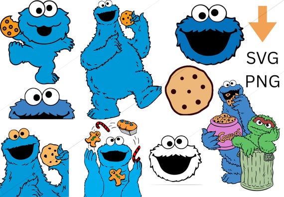 Cute Monster Birthday SVG Bundle – 9 Layered Clipart Files for Cricut & Silhouette – SVG/PNG