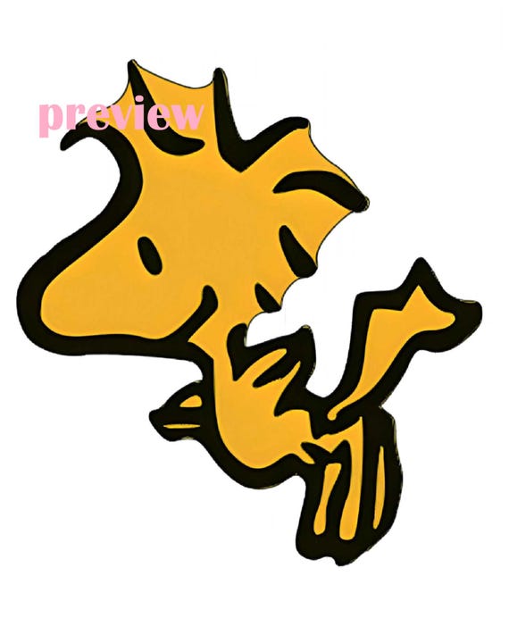 Cute Yellow Cartoon Bird PNG – Whimsical Digital Download for Sublimation, Stickers, and Crafts