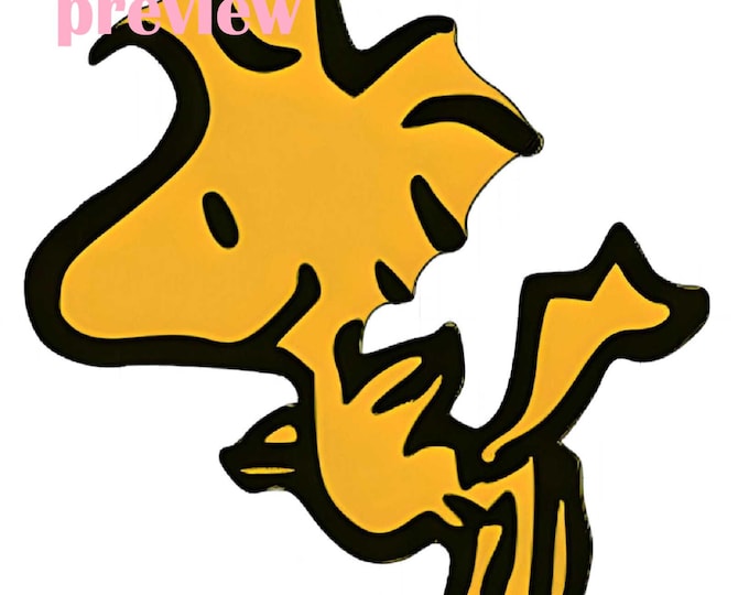 Cute Yellow Cartoon Bird PNG – Whimsical Digital Download for Sublimation, Stickers, and Crafts