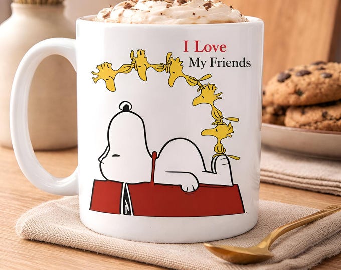 I Love My Friends SVG PNG DXF Eps | Friendship Shirt Design | Cute Dog Bird Svg | Cricut Cut File | Sublimation Png