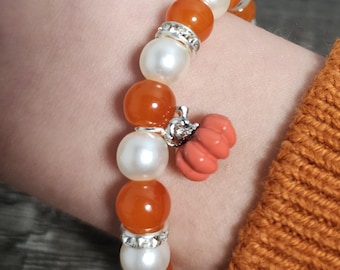 Pompoen bedelarmband
