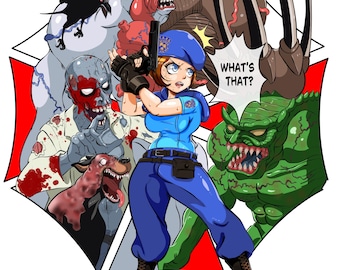 Jill valentine Resident Evil laptop vinyl sticker video game waterproof